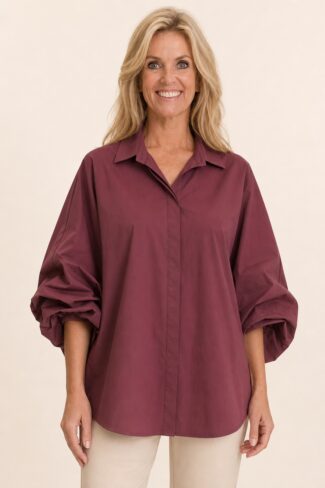 Rode blouse – voorkant