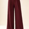 Wijde Broek Riem Bordeaux – voorkant