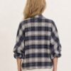 Blauwe damesblouse, achterkant