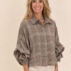 Camel damesblouse, voorkant