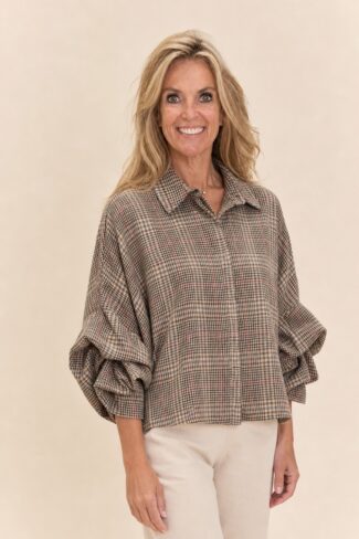 Camel damesblouse, voorkant