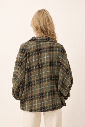 Groene damesblouse, achterkant