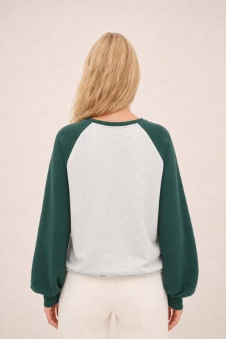 Groene Pull Baseball, achterkant