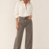 Jean Wide Leg Bruin, gedragen overzicht