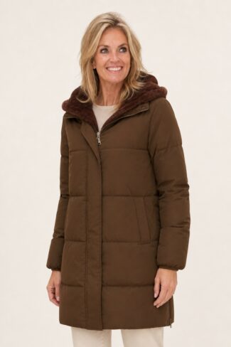 Parka Bruin, voorkant
