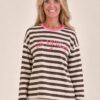 Sweater Los Angeles bruin, voorkant